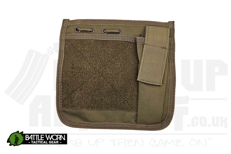 Battleworn Tactical Admin Panel with Pistol Mag Pouch - Tan