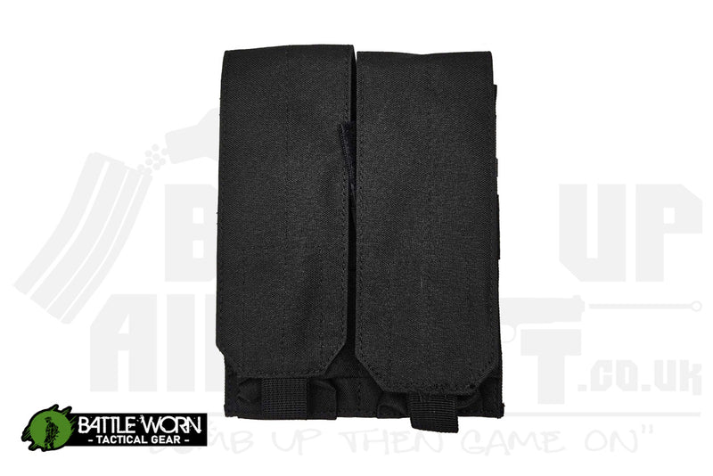 Battleworn Tactical Double Mag Pouch - Original Style - Black