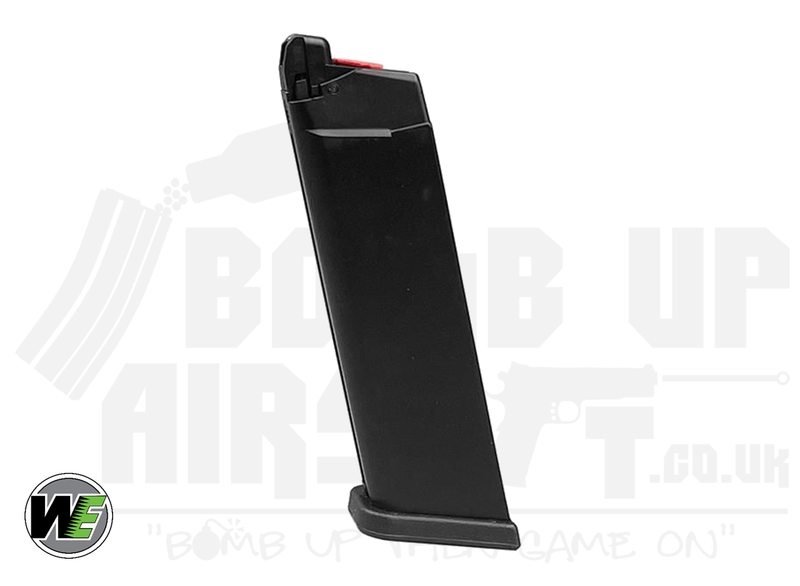 WE Galaxy/EU17 Series Gen 5 Gas Magazine (Red Gas Route - 25 Rounds - Black)