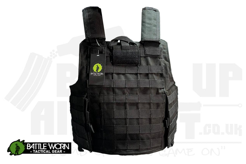Battleworn Tactical "Rugged" Assault Vest - Black