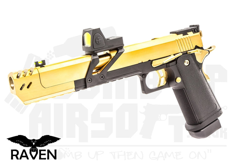 Raven Hi-Capa 7 Dragon GBB Airsoft Pistol With BDS - Gold/Black