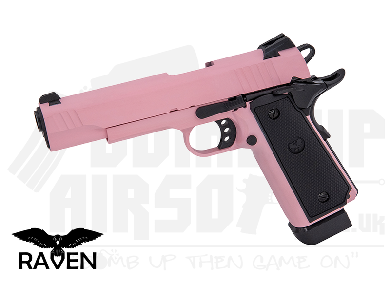 Raven Hi-Capa R14 Non-Railed GBB Airsoft Pistol - Pink