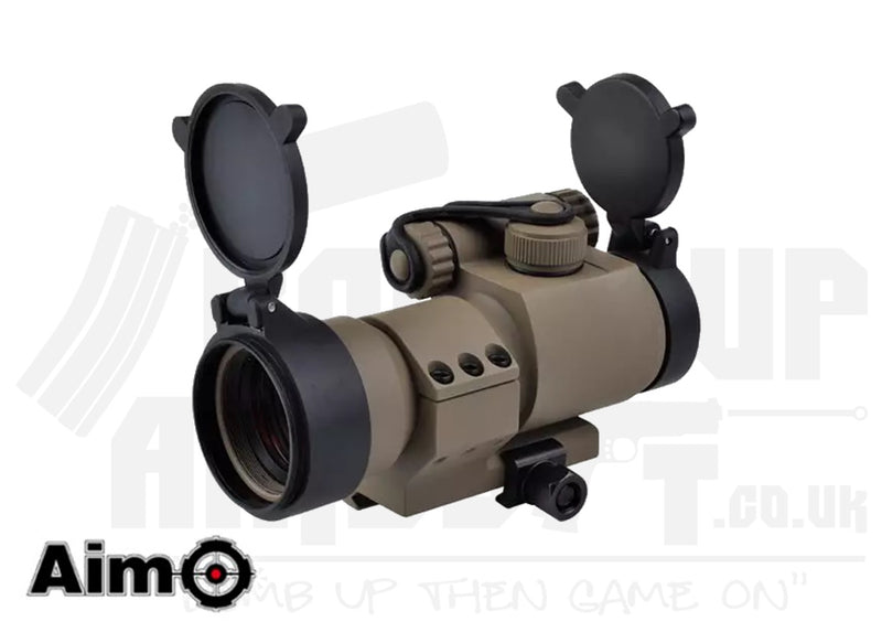 Aim-O M2 Red/Green Dot Sight with L Shaped Mount - Tan