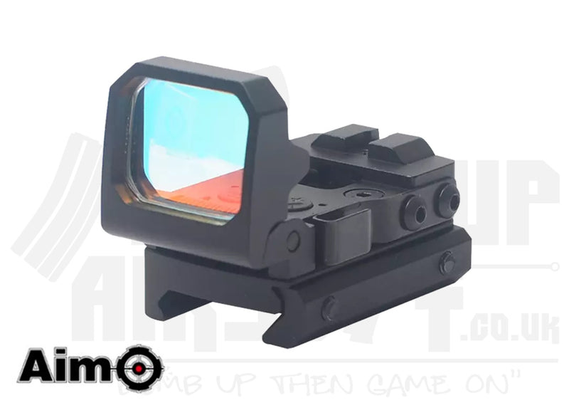 Aim-O Flip-Up Mini Red Dot Reflex Sight - Tan