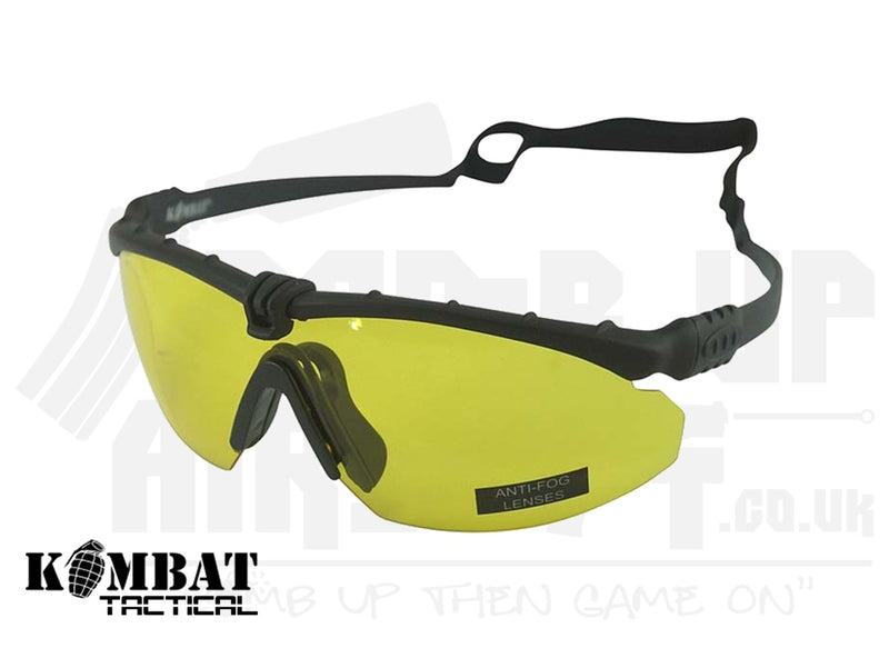 Kombat UK Ranger Glasses - Black/Yellow Lens