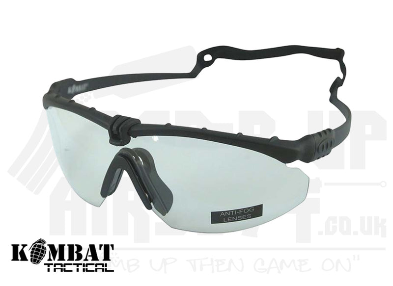 Kombat UK Ranger Glasses - Black/Clear Lens