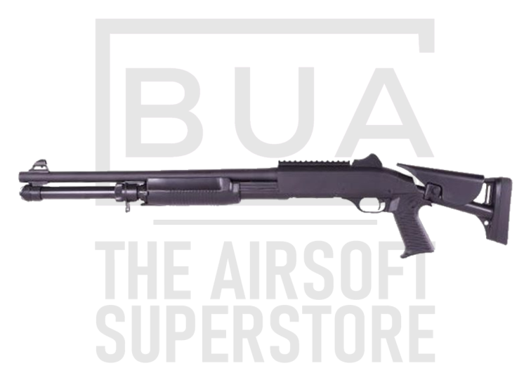 Cyma M1014 Tri-Barrel Shotgun (Tactical Stock - Black - CM373)