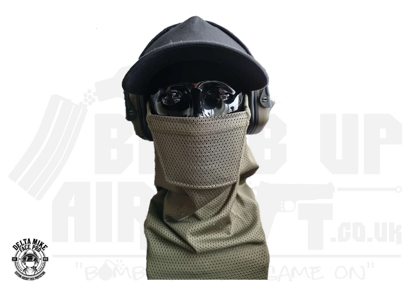Delta Mike Mk2 'MINI' Face Protection Snood - Ranger Green
