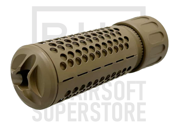 E&C KAC Style Silencer - 5 Inch - Tan