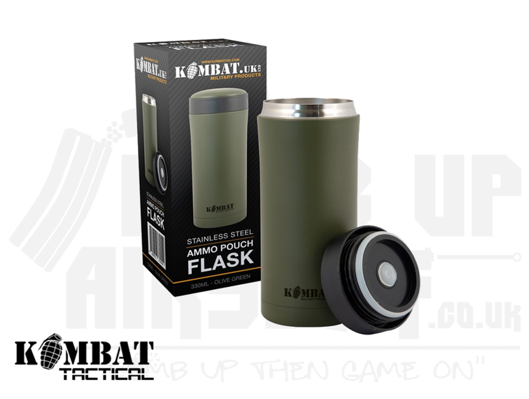 Kombat UK Ammo Pouch Flask - 330ml - OD Green