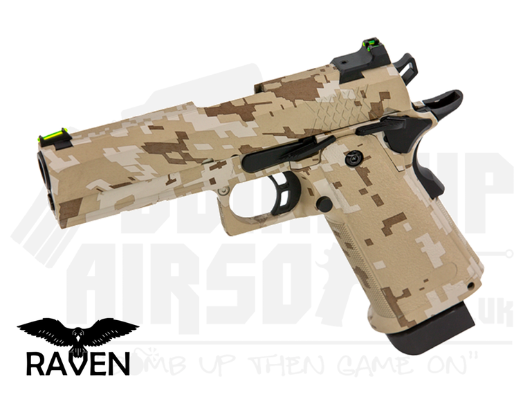 Raven Hydro Hi-Capa 4.3 GBB Airsoft Pistol - Digi Desert