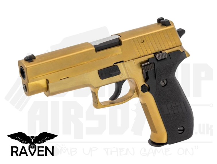 Raven R226 (Non-Railed) GBB Airsoft Pistol - Gold