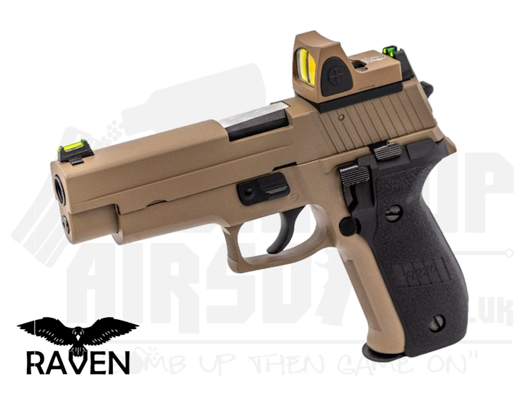 Raven R226 (Non Railed) + BDS GBB Airsoft Pistol - Tan