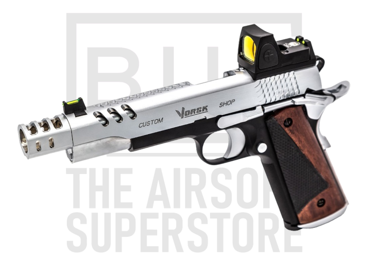 Vorsk CS Defender Pro + RDS GBB Pistol - Silver/Black