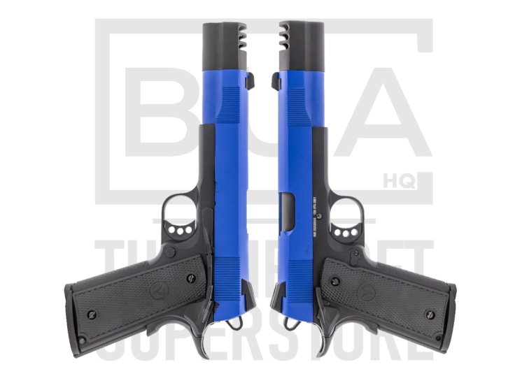 Vorsk VP-X GBB Airsoft Pistol - Black/Blue - Double Pack