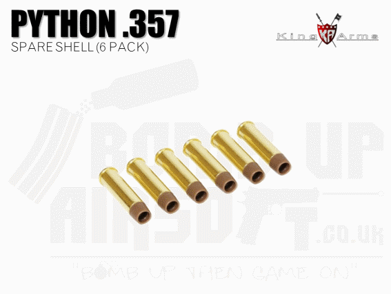 King Arms Python 357 Series Spare shell x 6