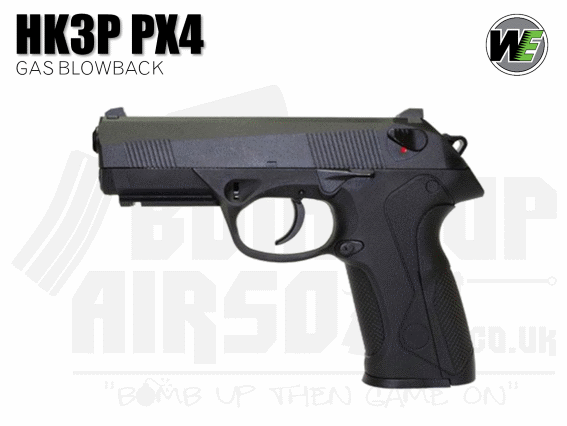 WE PX4 GBB Airsoft Pistol - Black