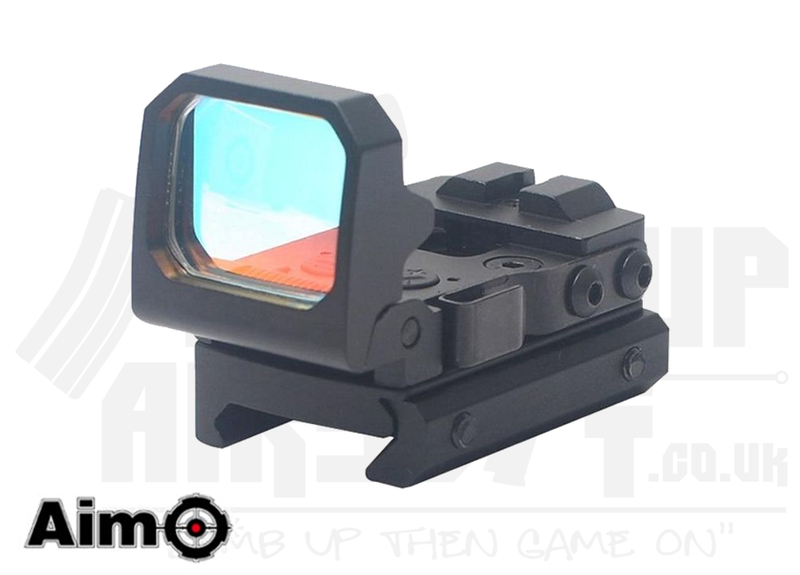 Aim-O Flip-Up Mini Red Dot Reflex Sight - Black