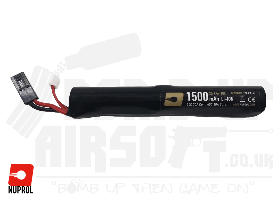 Nuprol NP Power 1500mAh Li-ion 7.4v 20c Stick Battery (Mini Tamiya)