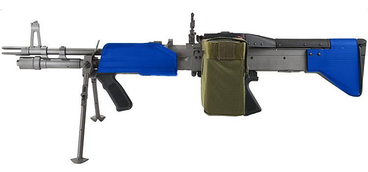 A&K MK43 (M249) with Drum Magazine (AK-M249-MK43) (Blue)