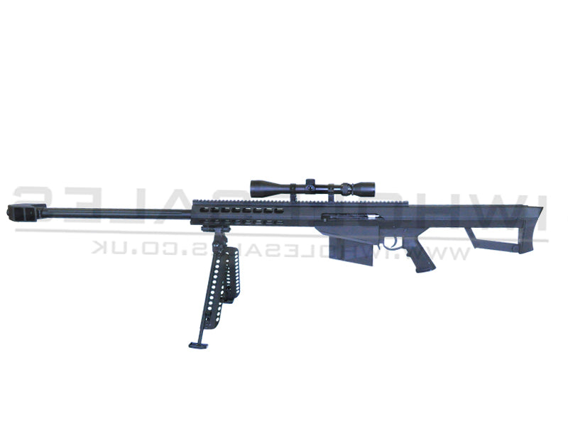 Galaxy - M82A1 Bolt Action Sniper Rifle with Scope and Bipod (Black - G31C)