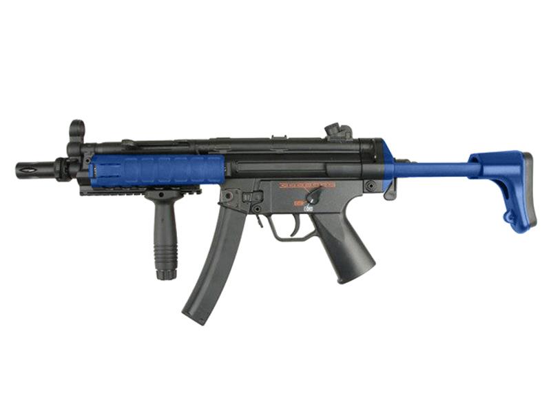 JG Swat A3 AEG RAS Tactical (Extended Stock - Inc. Battery and Charger - Black - 801) (Blue)