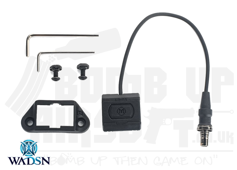 WADSN Modlite Mod Button For KeyMod, M-LOK & 20mm (SF Plug) - Black