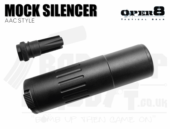 Oper8 AAC Style 5 Inch Silencer With Flash Hider 