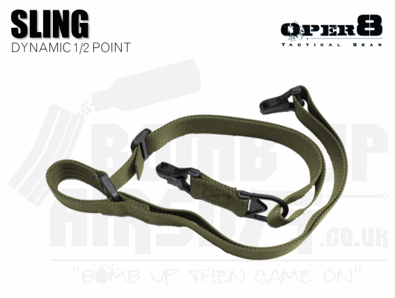 Oper8 Dynamic 1 or 2 Point Sling - OD Green