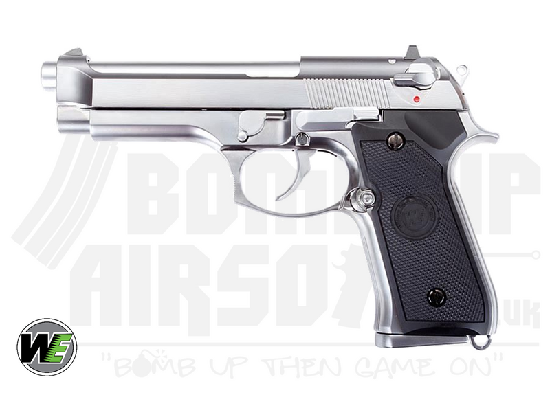 WE Airsoft M92 GBB Airsoft Pistol (Silver)