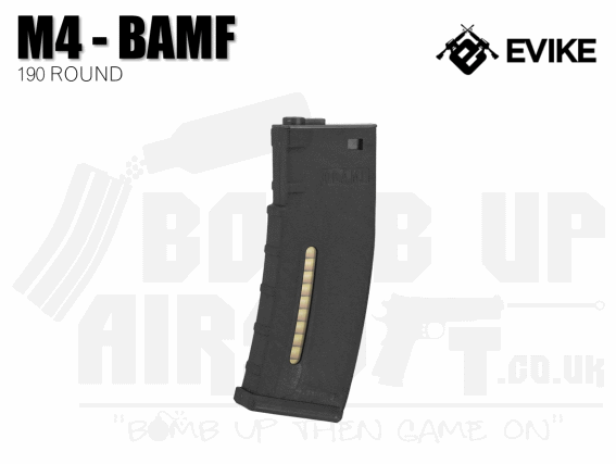 BAMF Polymer M4/M16 Mid Capacity Mag - 190 Rounds - Black