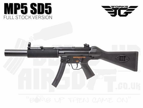 JG Works MP5 SD5 Airsoft rifle