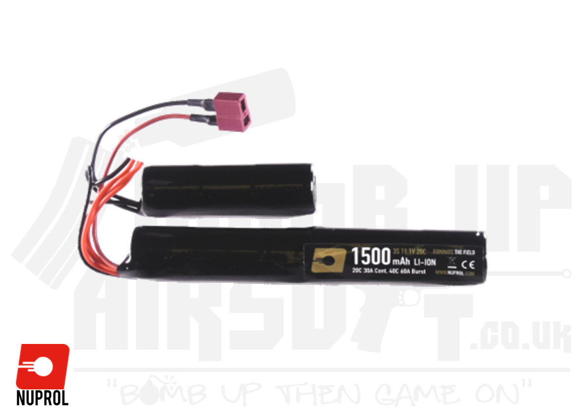 Nuprol NP Power 1500mAh Li-ion 11.1v 20c 2-Leg Battery (Deans)