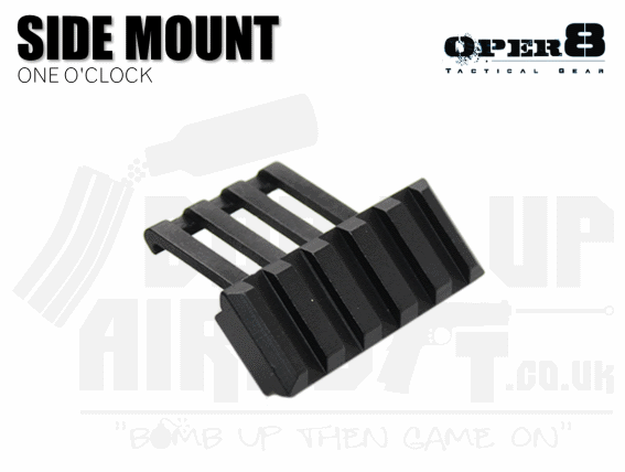 Oper8 One O'Clock Style Side Mount - Black