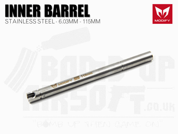 Modify Stainless Steel 6.03mm Precision Barrel - 115mm
