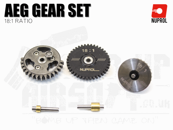 Nuprol 18:1 ratio upgrade gear set