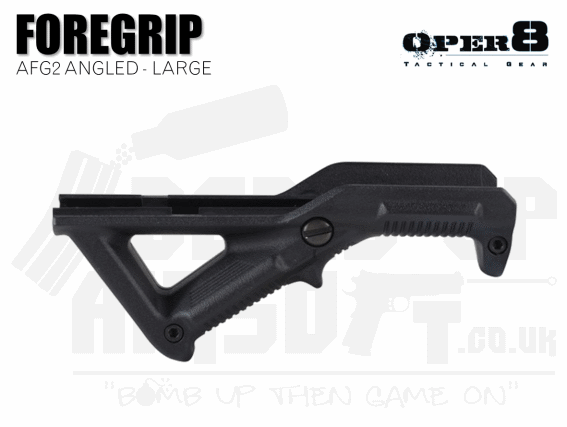 Oper8 AFG2 Large Angled Foregrip - Black