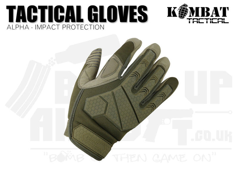 Kombat UK Alpha Tactical Gloves - Coyote - Various Sizes