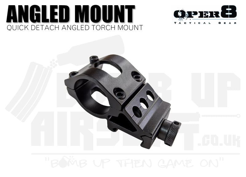 Oper8 QD 25mm Angled Torch Rail Mount
