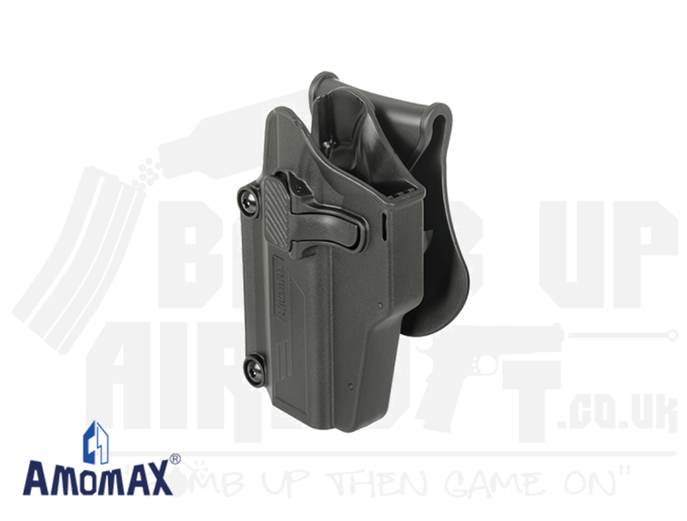 AmoMax Per-Fit Multi Fit Adjustable Holster - Left Handed - Black