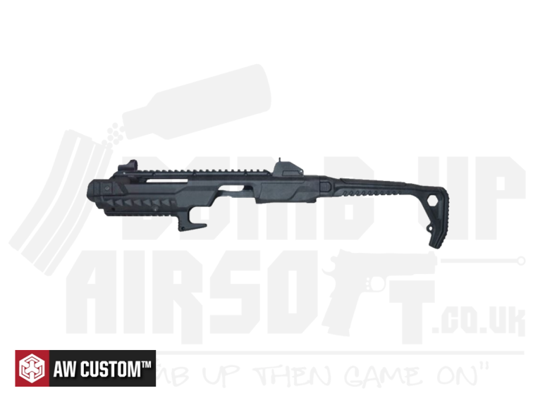 Armorer Works Custom VX Airsoft Pistol With Tactical Carbine Conversion Kit