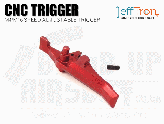 Jefftron CNC M4 / M16 Speed Trigger - Red