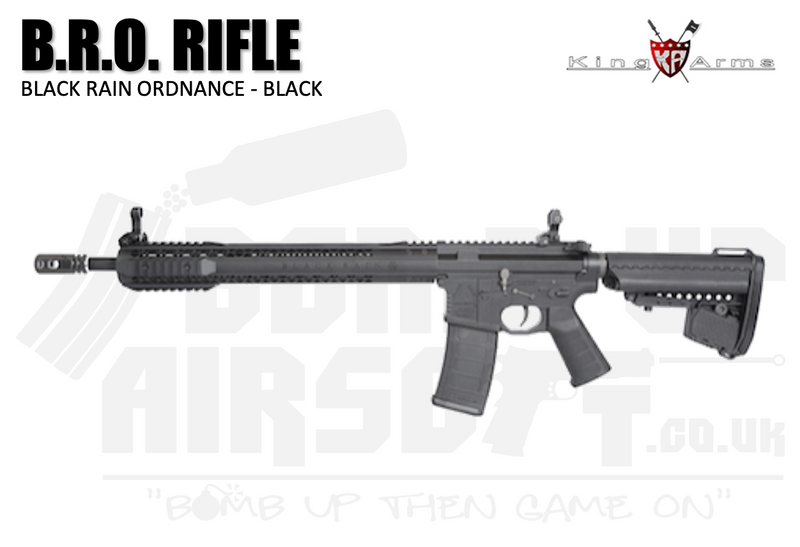King Arms B.R.O. Airsoft Rifle - Black