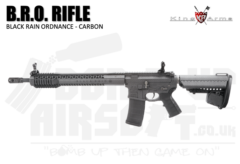 King Arms B.R.O. Airsoft Rifle - Carbon