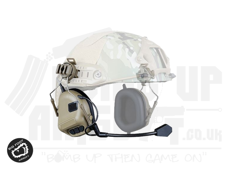 Big Foot 5th Gen. Headset - Helmet Mount - Tan