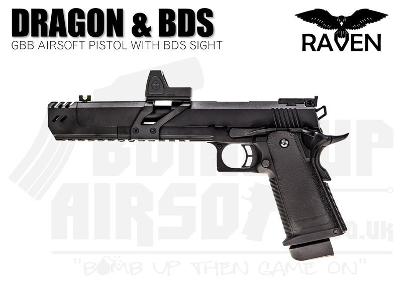 Raven Hi-Capa 7 Dragon GBB Airsoft Pistol With BDS - Black
