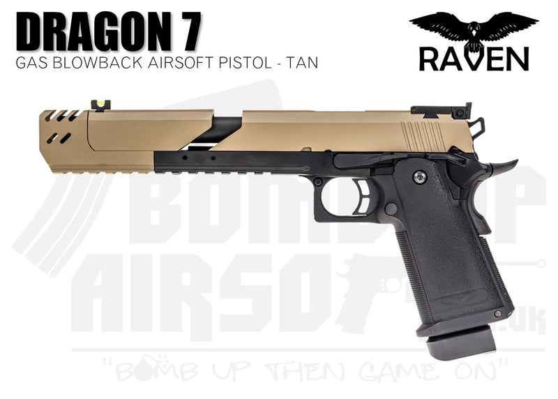 Raven Hi-Capa 7 Dragon GBB Airsoft Pistol - Tan