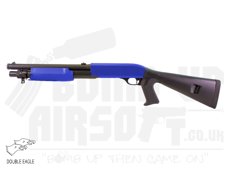 Double Eagle M56A Airsoft Shotgun (Blue)