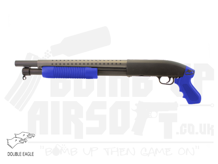Double Eagle M58B Airsoft Shotgun - Blue