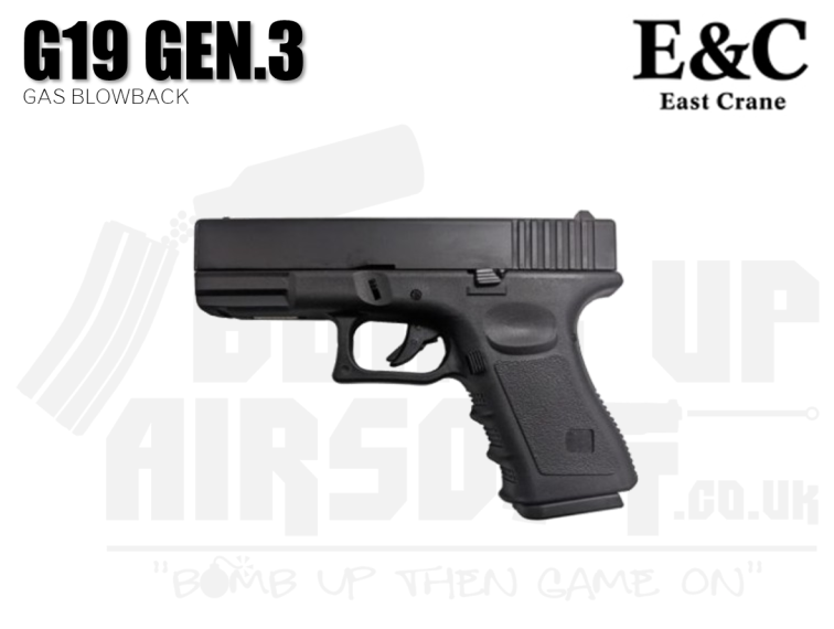 E&C G19 Gen 3 GBB pistol